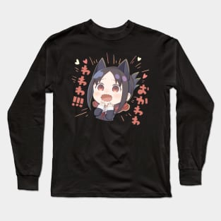 Kaguya Embarassed Sticker Long Sleeve T-Shirt